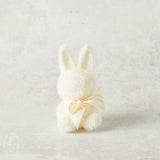 One Hundred 80 Degrees FLOCKED SITTING BUNNY Cream