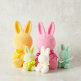 One Hundred 80 Degrees FLOCKED SITTING BUNNY