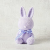 One Hundred 80 Degrees FLOCKED SITTING BUNNY Lavender