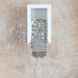 Creative Co-op MARBLE AND STAINLESS STEEL GRATER