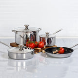 7 PIECE STAINLESS STEEL SET