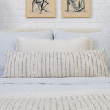 Pom Pom At Home JOJO PILLOW WITH INSERT Ivory_Blue Grey 14x40