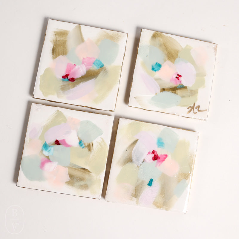 Haley Farris Fine Art ABSTRACT COASTER SET