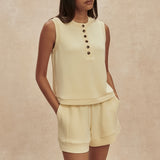 Varley MARLA BUTTON PLACKET TANK