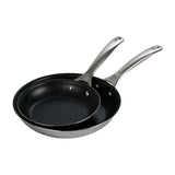 Le Creuset NONSTICK STAINLESS STEEL FRY PANS SET OF TWO