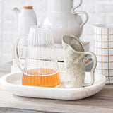 Bloomingville RIBBED GLASS PITCHER
