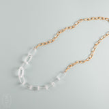 CV Designs ACRYLIC LINK GOLD CHAIN NECKLACE