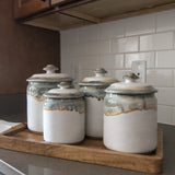 Etta B Pottery CANISTER SET OF FOUR