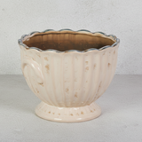 Raz Imports ANTIQUED PLANTER Cream