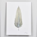 By Lacey SMALL FRAMED FLOATED FEATHER PAINTING - SERIES 12 NO 8