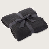 Barefoot Dreams COZYCHIC LITE RIBBED THROW BLANKET Carbon