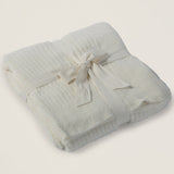 Barefoot Dreams COZYCHIC LITE RIBBED THROW BLANKET Pearl
