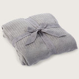 Barefoot Dreams COZYCHIC LITE RIBBED THROW BLANKET Pewter