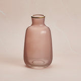Raz Imports BUD VASE WITH GOLD RIM Pink 6.5