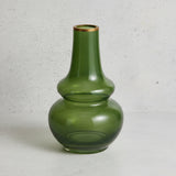 Raz Imports BUD VASE WITH GOLD RIM Green 8