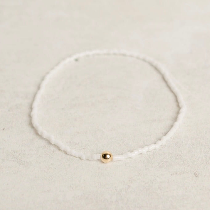 eNewton Design EXTENDS GAMEDAY HOPE UNWRITTEN BRACELET Pure White