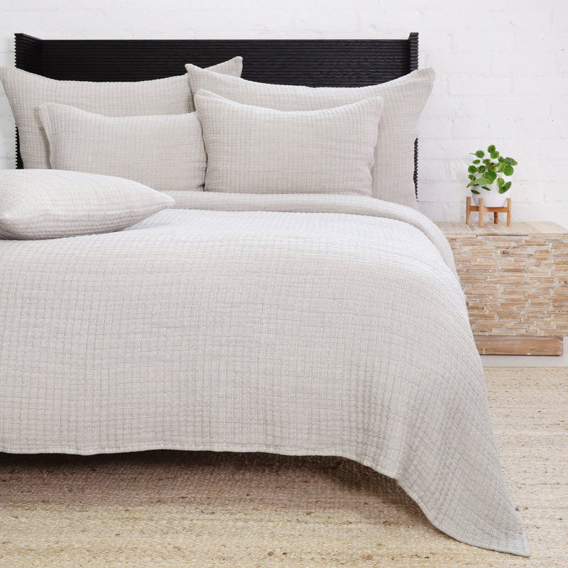 Pom Pom At Home VANCOUVER COVERLET Grey
