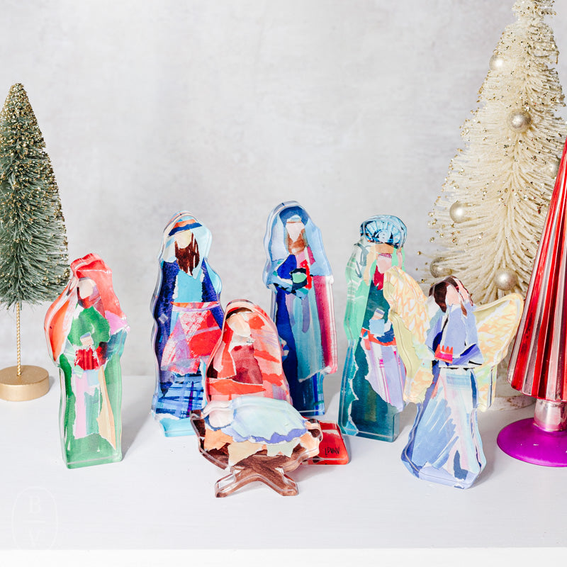 Lauren Dunn ACRYLIC NATIVITY SET Large