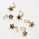 Farrah B Jewelry STAR CHARM Black Gold