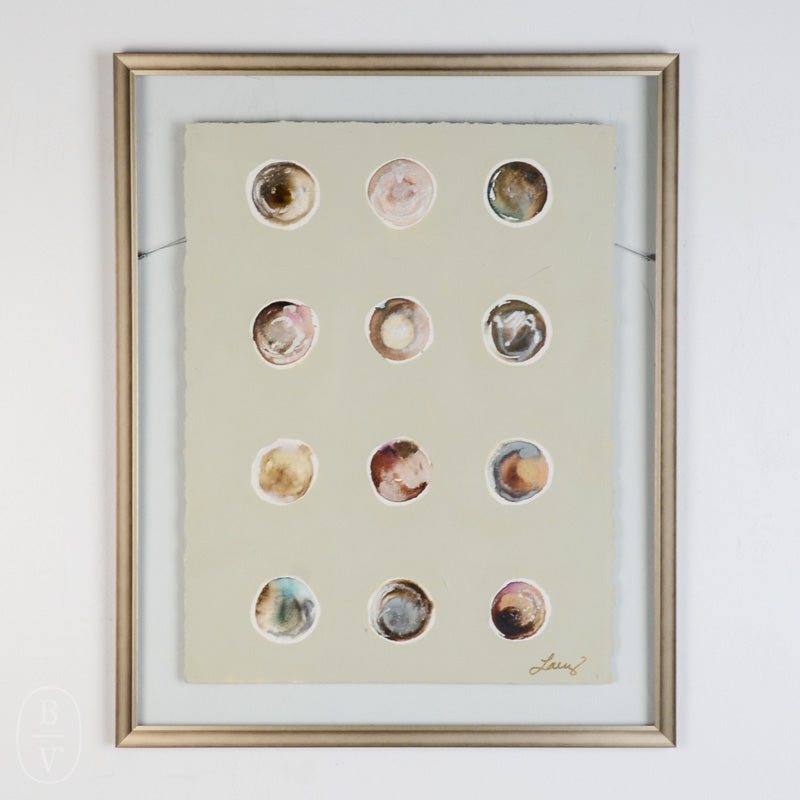 By Lacey EXPECTATION BUBBLES FRAMED FLOATED PAINTING - SERIES 5 NO 2