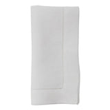 Saro Trading Co CLASSIC HEMSTITCHED SQUARE NAPKIN White