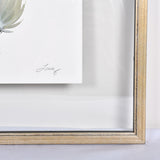 By Lacey SMALL FRAMED FLOATED FEATHER PAINTING - SERIES 12 NO 8