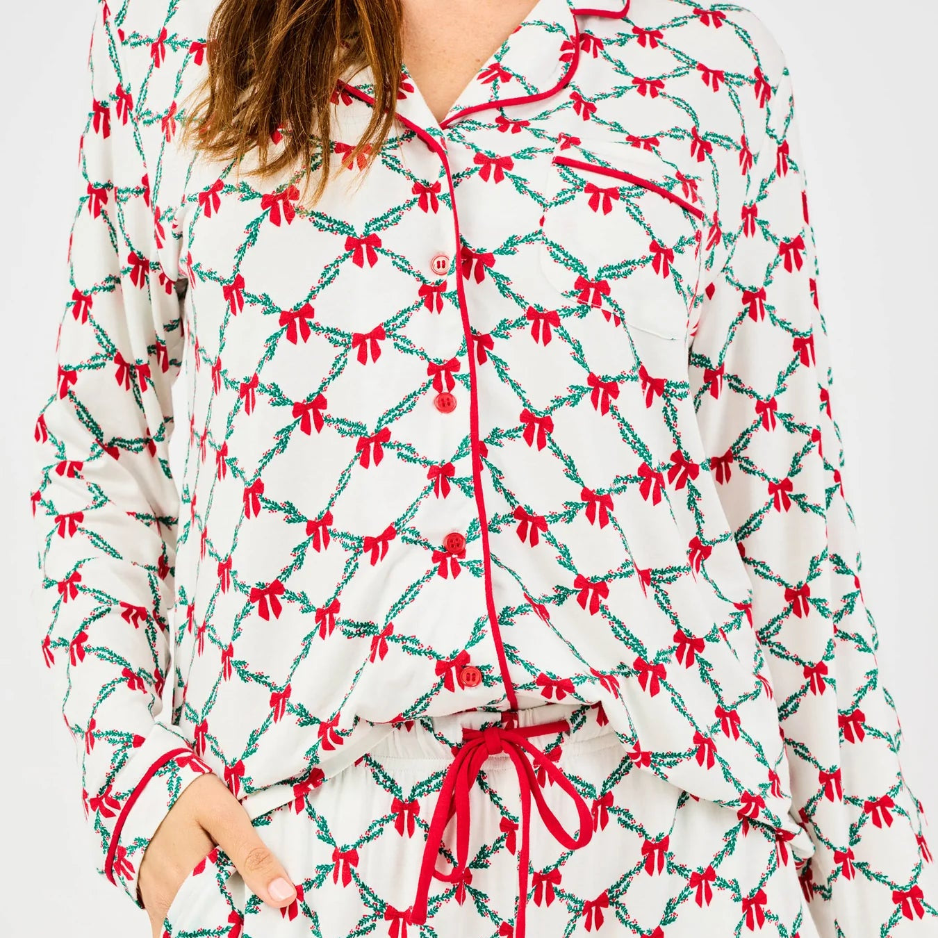 Mary Square CHARLOTTE PAJAMA SET Lattice Garland