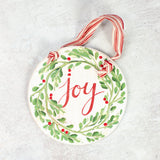 HAND PAINTED WOOD ORNAMENT