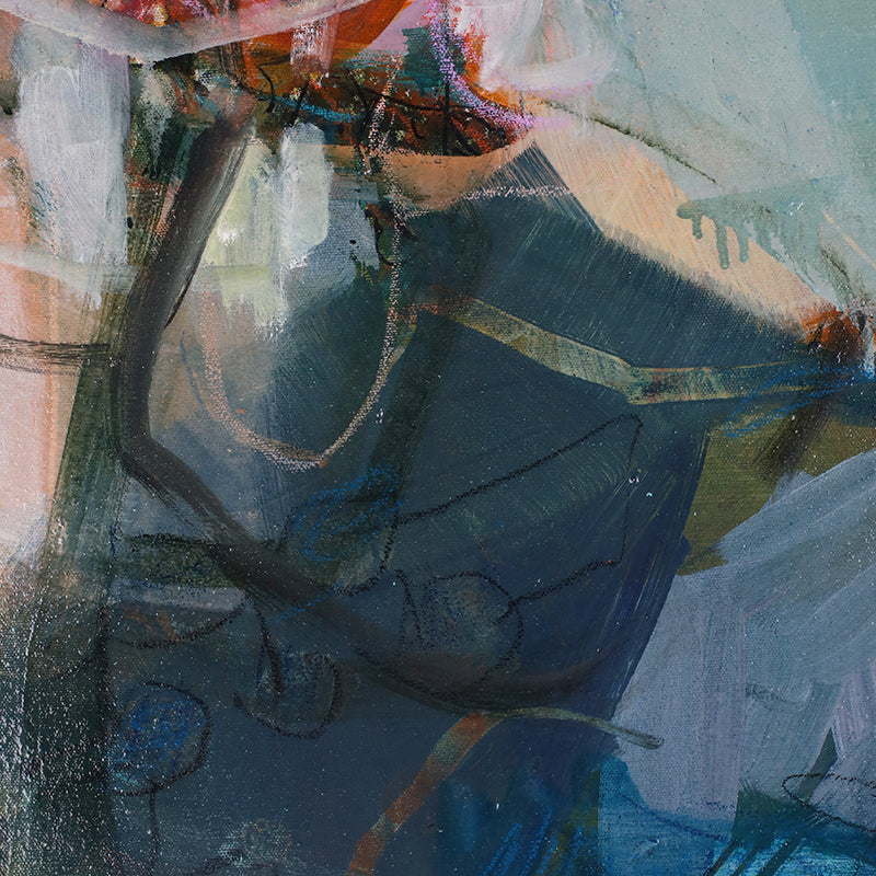 Shelley Bolton Art, LLC PLAYING THE LONG GAME PAINTING