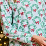 ANNIE LSSS PAJAMA SET WREATH AND RIBBON