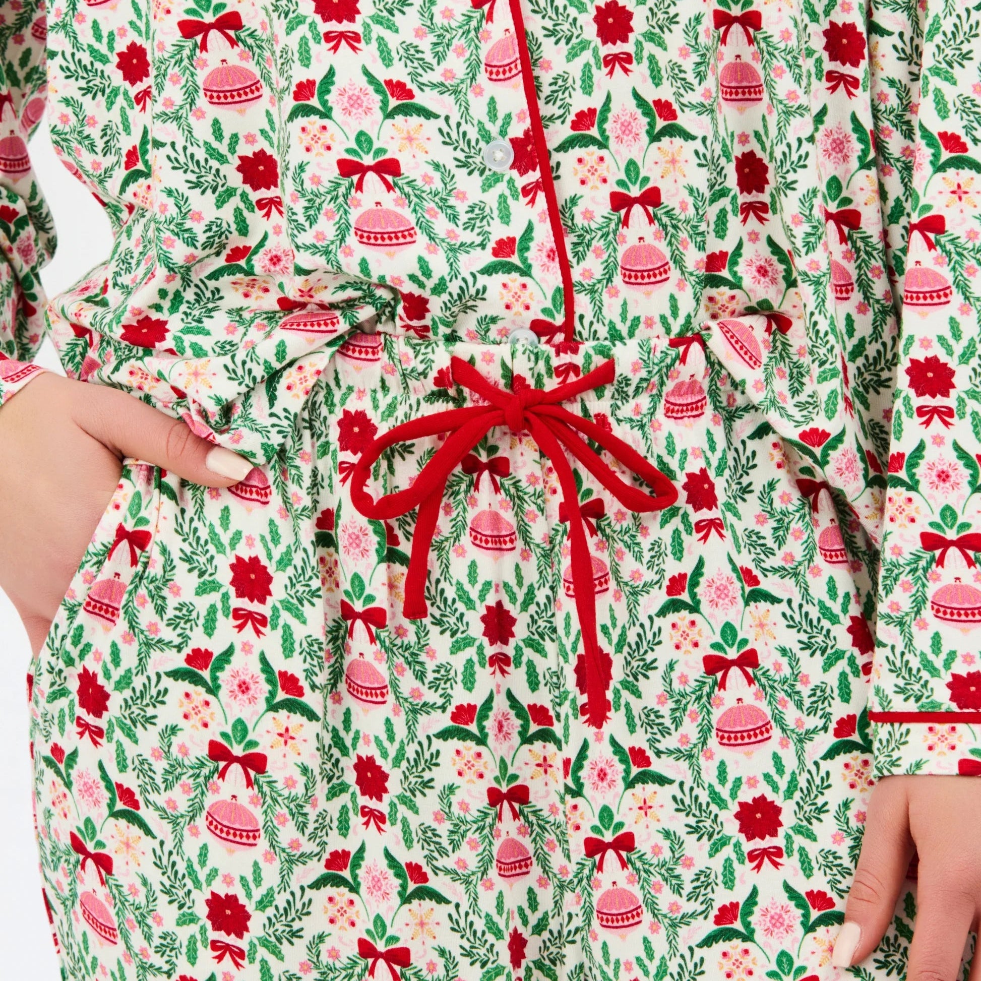 Mary Square CHARLOTTE PAJAMA SET TRIMMED WITH JOY