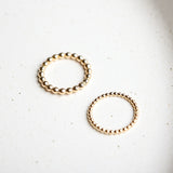 CLASSIC GOLD BEAD RING