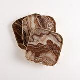 Zodax AGATE MARBLED GLASS COASTER