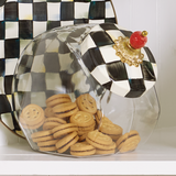 MacKenzie-Childs COOKIE JAR WITH LID Courtly Check