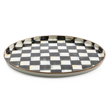 MacKenzie-Childs ROUND TRAY Courtly Check