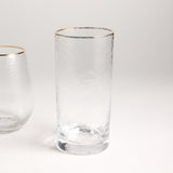 Zodax NEGRONI HAMMERED HIGHBALL GLASS