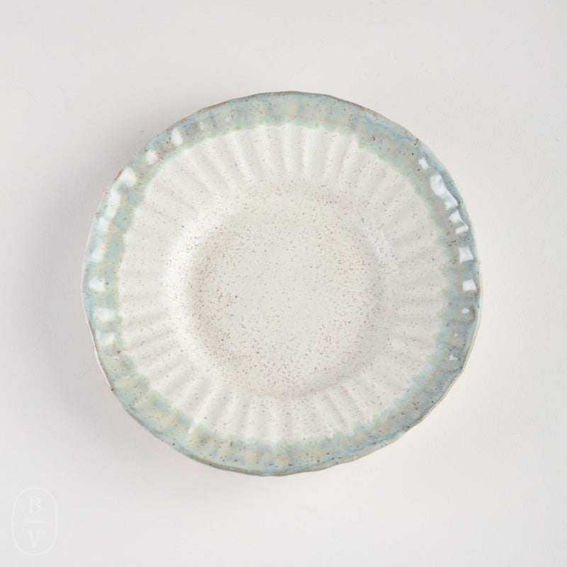 Etta B Pottery CRIMPED EDGE ROUND PLATTER