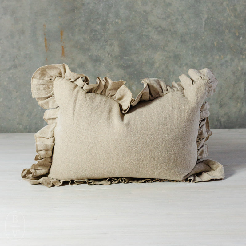 Filling Spaces ANIKA RUFFLE PILLOW Natural 14x20