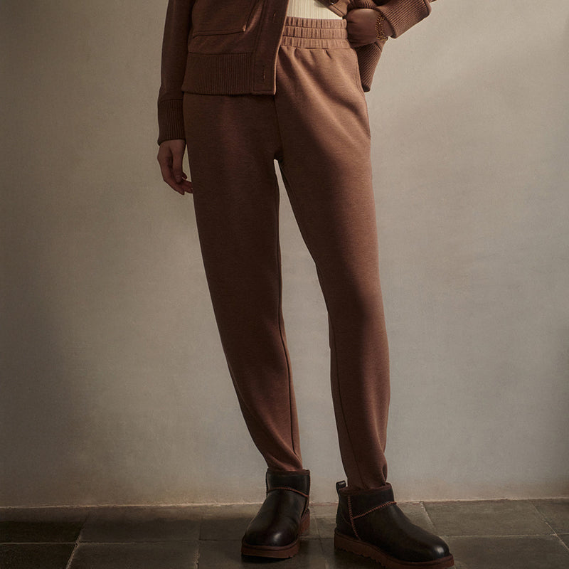 Varley THE SLIM ZIP HEM PANT 26 Golden Bronze Marl