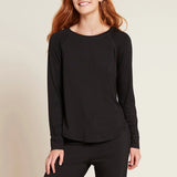 Boody GOODNIGHT RAGLAN SLEEP TOP Black