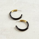 Accessory Jane LIZ HOOP EARRINGS Black Medium