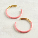 Accessory Jane LIZ HOOP EARRINGS Coral Large