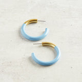 Accessory Jane LIZ HOOP EARRINGS Peri Blue Medium