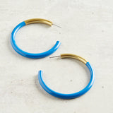 Accessory Jane LIZ HOOP EARRINGS Royal Blue Large