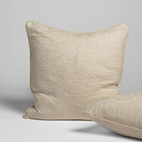 Bella Notte Linens ADELE WITH SILK VELVET SHAM Natural