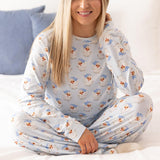 Mary Square ANNIE PAJAMA SET Santa Baby Blue