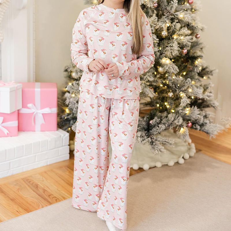 Mary Square ANNIE PAJAMA SET Santa Baby Pink