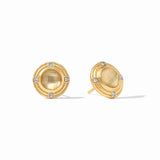Julie Vos ASTOR STONE STUD EARRINGS Iridescent Champagne