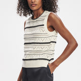 Varley ATHENA POINTELLE KNIT VEST Egret