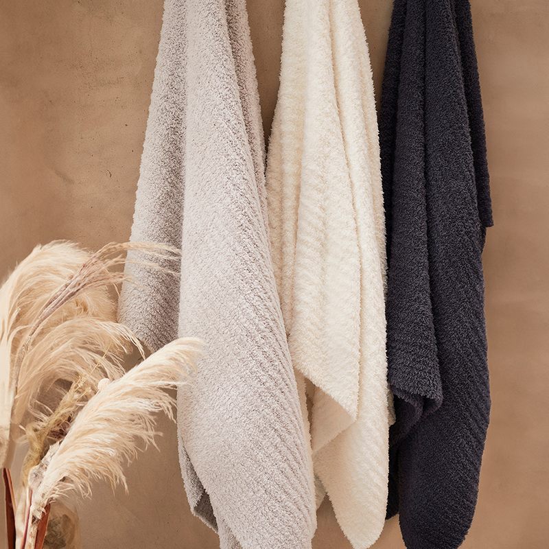 Barefoot dreams cozy chic striped throw hot sale